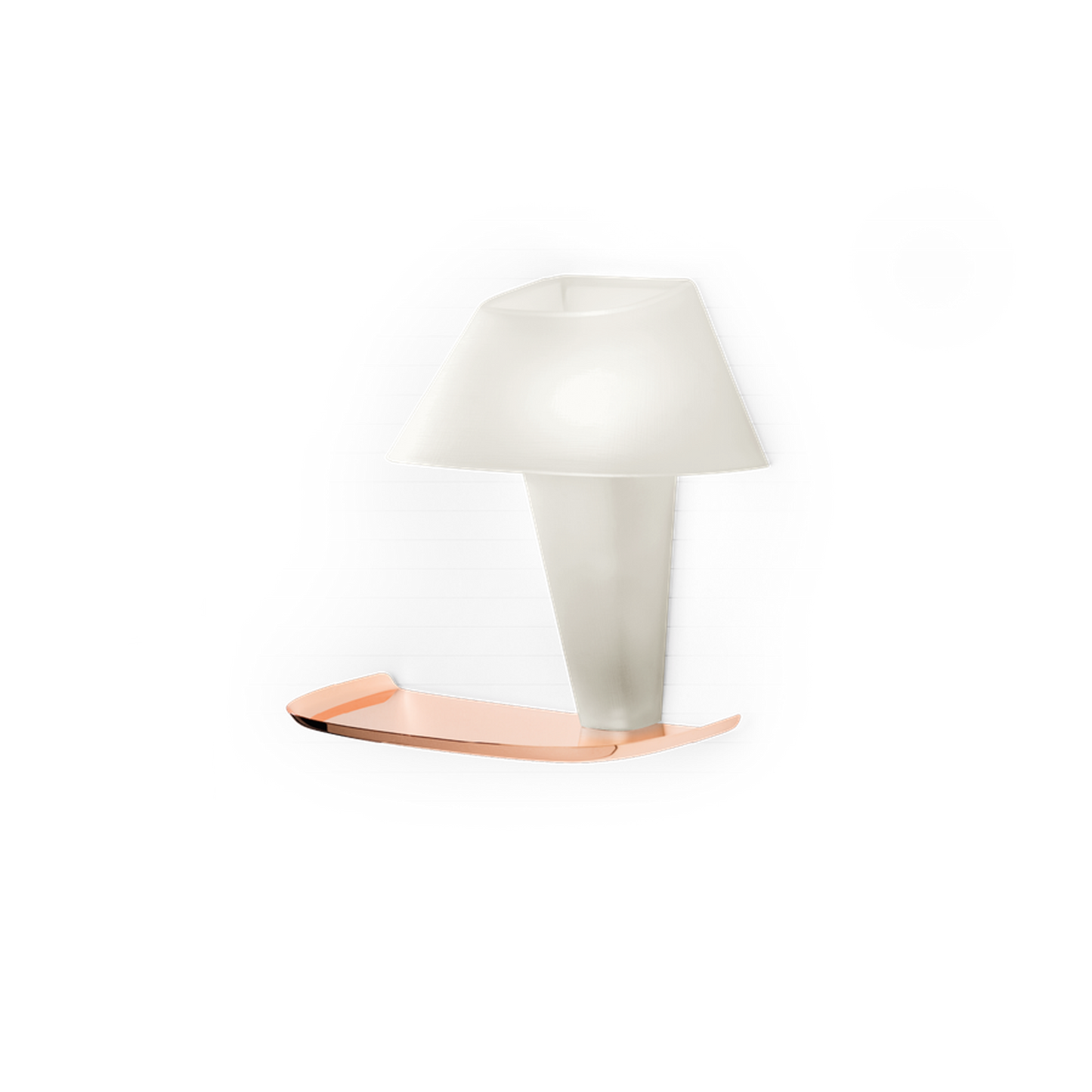 Rever 1.0 Pink Copper Tray LED Wall Light