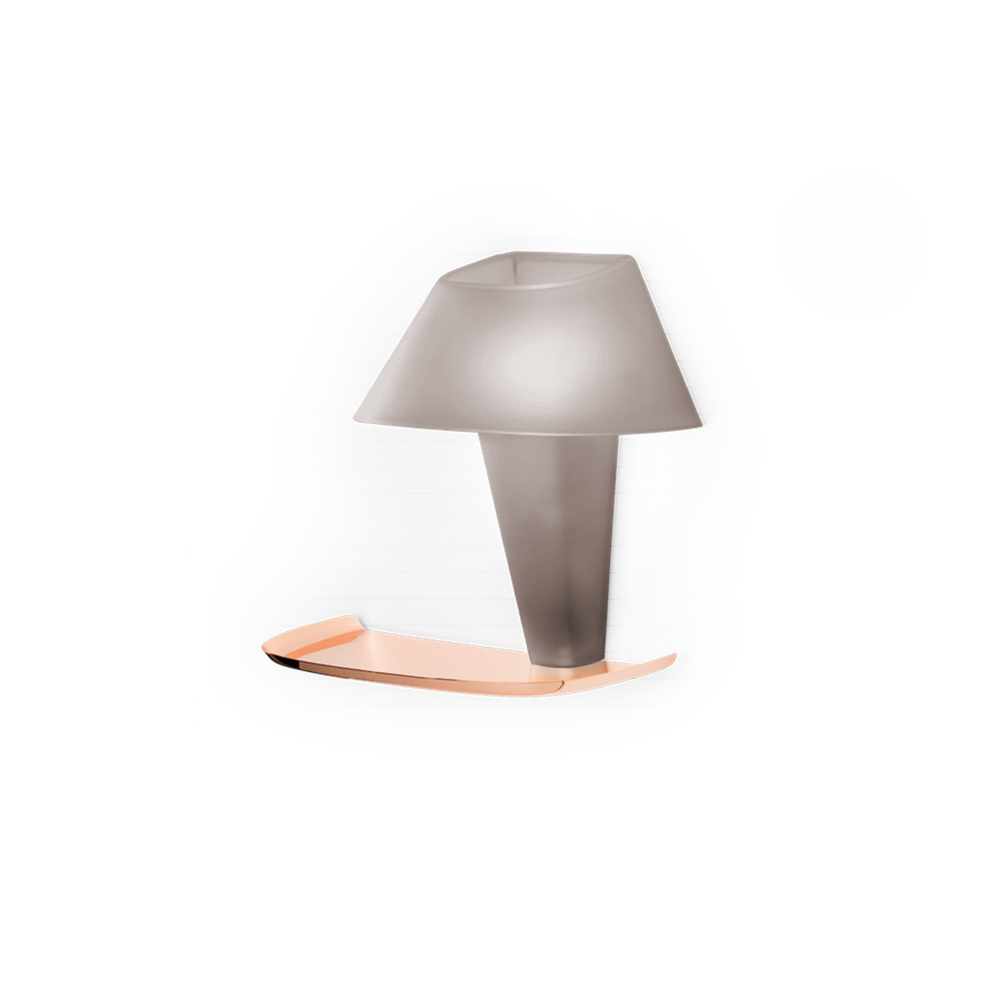 Rever 1.0 Pink Copper Tray LED Wall Light