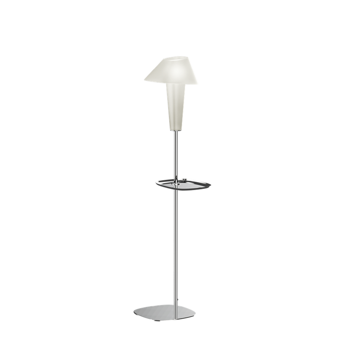 Rever 1.0 M Medium Chrome Base LED Floor Lamp