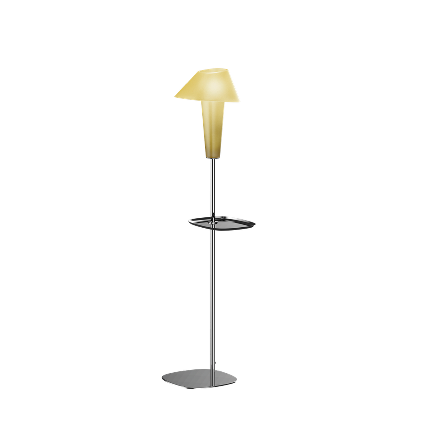 Rever 1.0 M Medium Black Chrome Base LED Floor Lamp