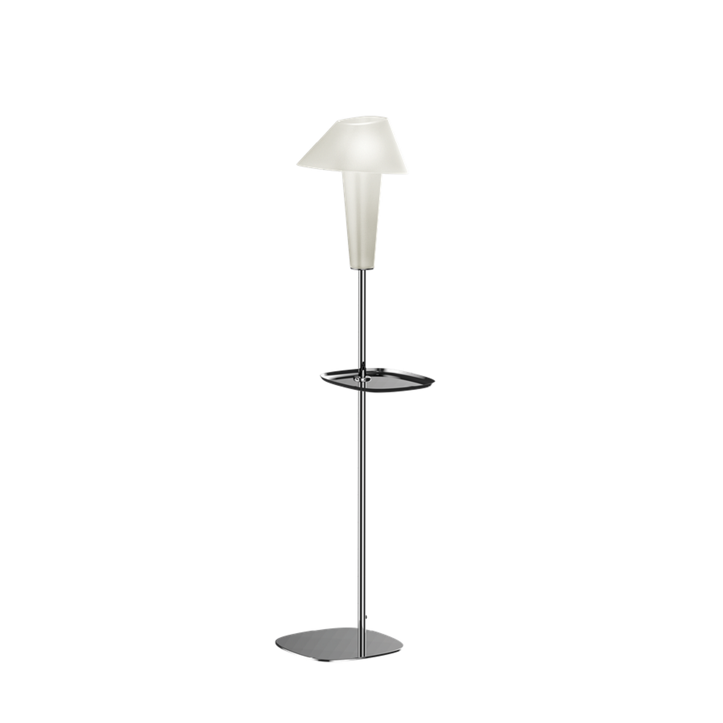 Rever 1.0 M Medium Black Chrome Base LED Floor Lamp