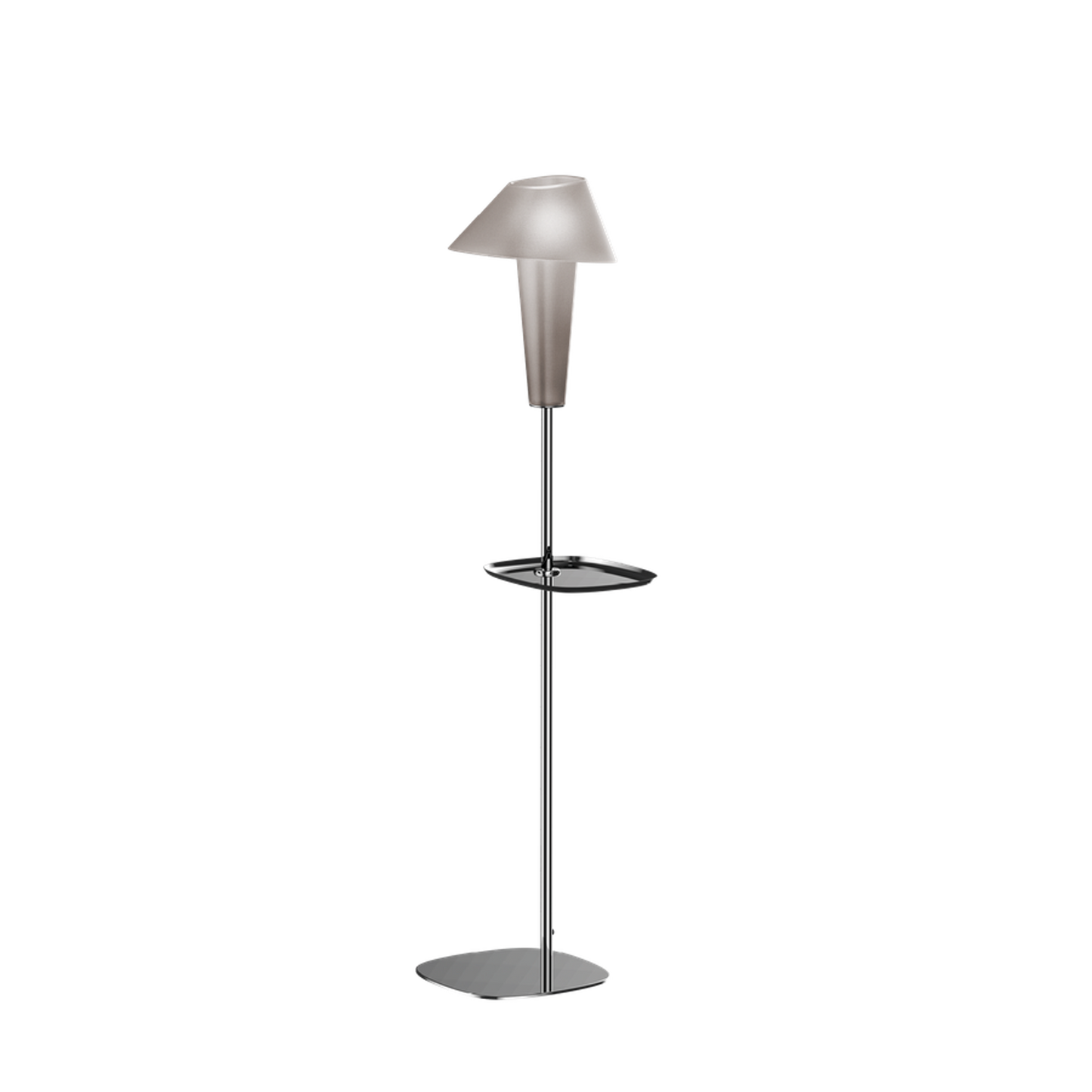 Rever 1.0 M Medium Black Chrome Base LED Floor Lamp