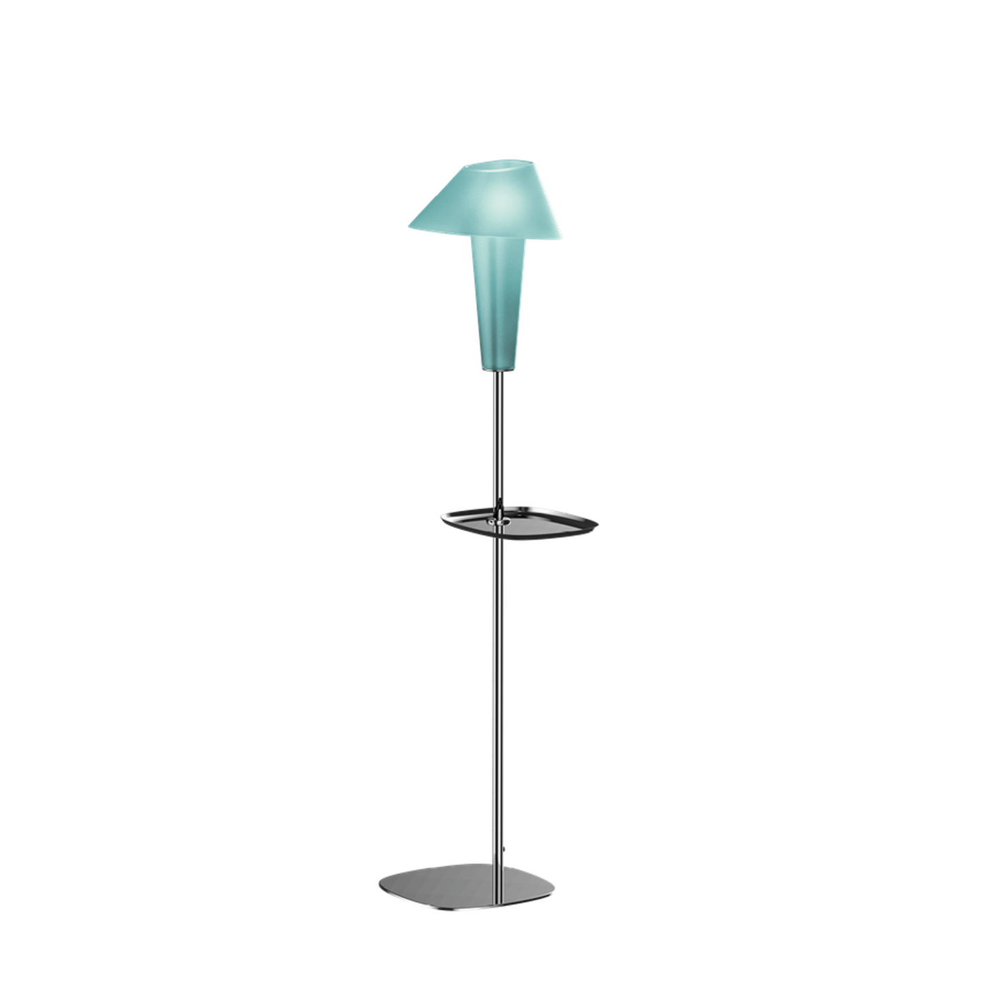 Rever 1.0 M Medium Black Chrome Base LED Floor Lamp