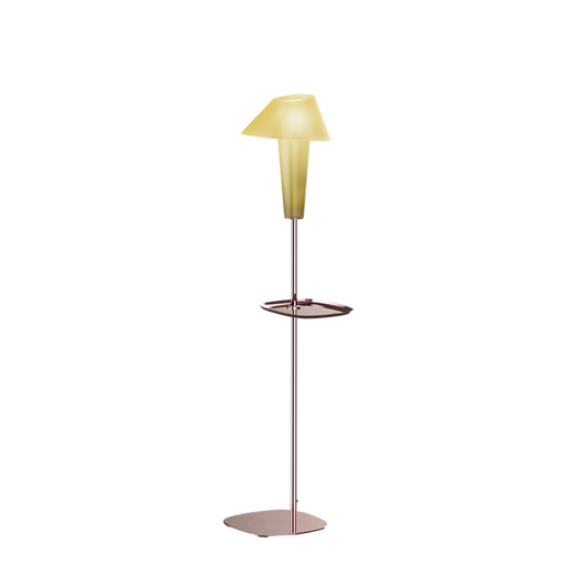 Rever 1.0 M Medium Pink Copper Base LED Floor Lamp