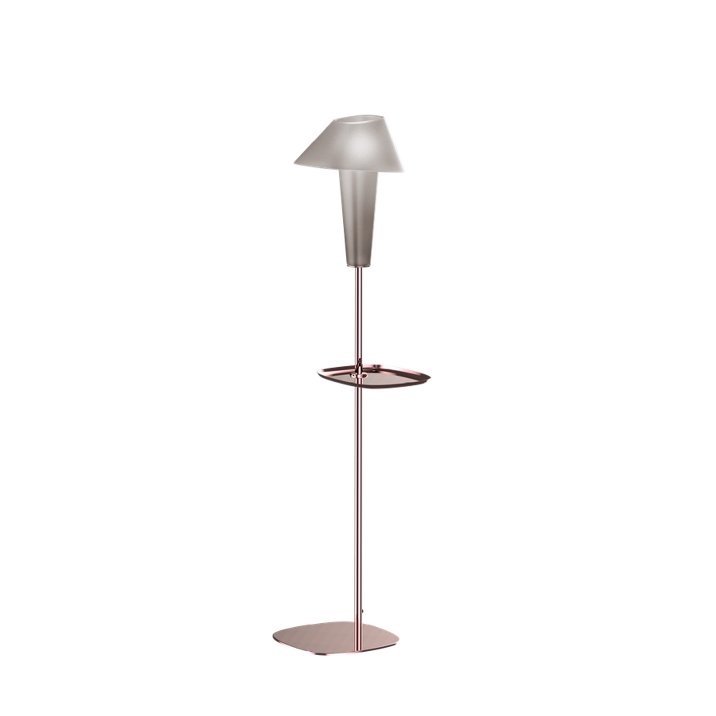 Rever 1.0 M Medium Pink Copper Base LED Floor Lamp