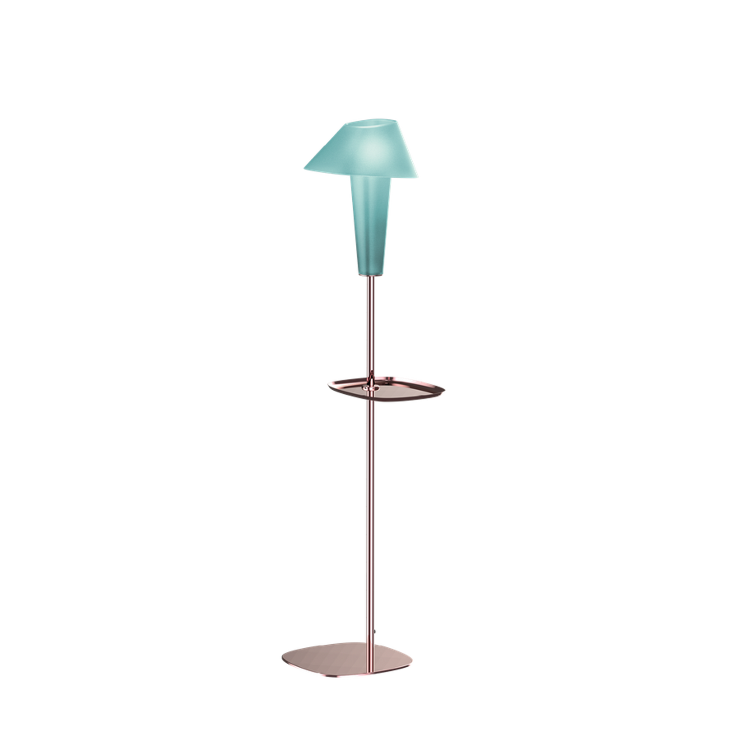 Rever 1.0 M Medium Pink Copper Base LED Floor Lamp