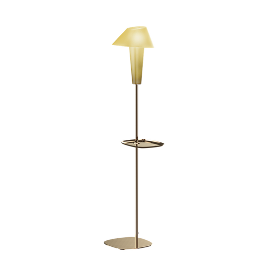 Rever 1.0 L Large Light Gold Base LED Floor Lamp