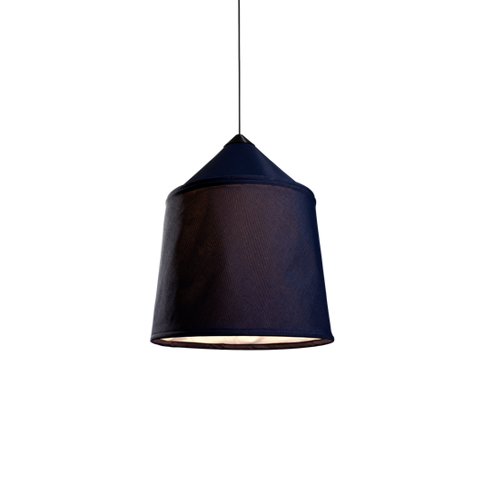 Jaima 54 IP65 Medium Outdoor LED Pendant with Tapered Textile Shade