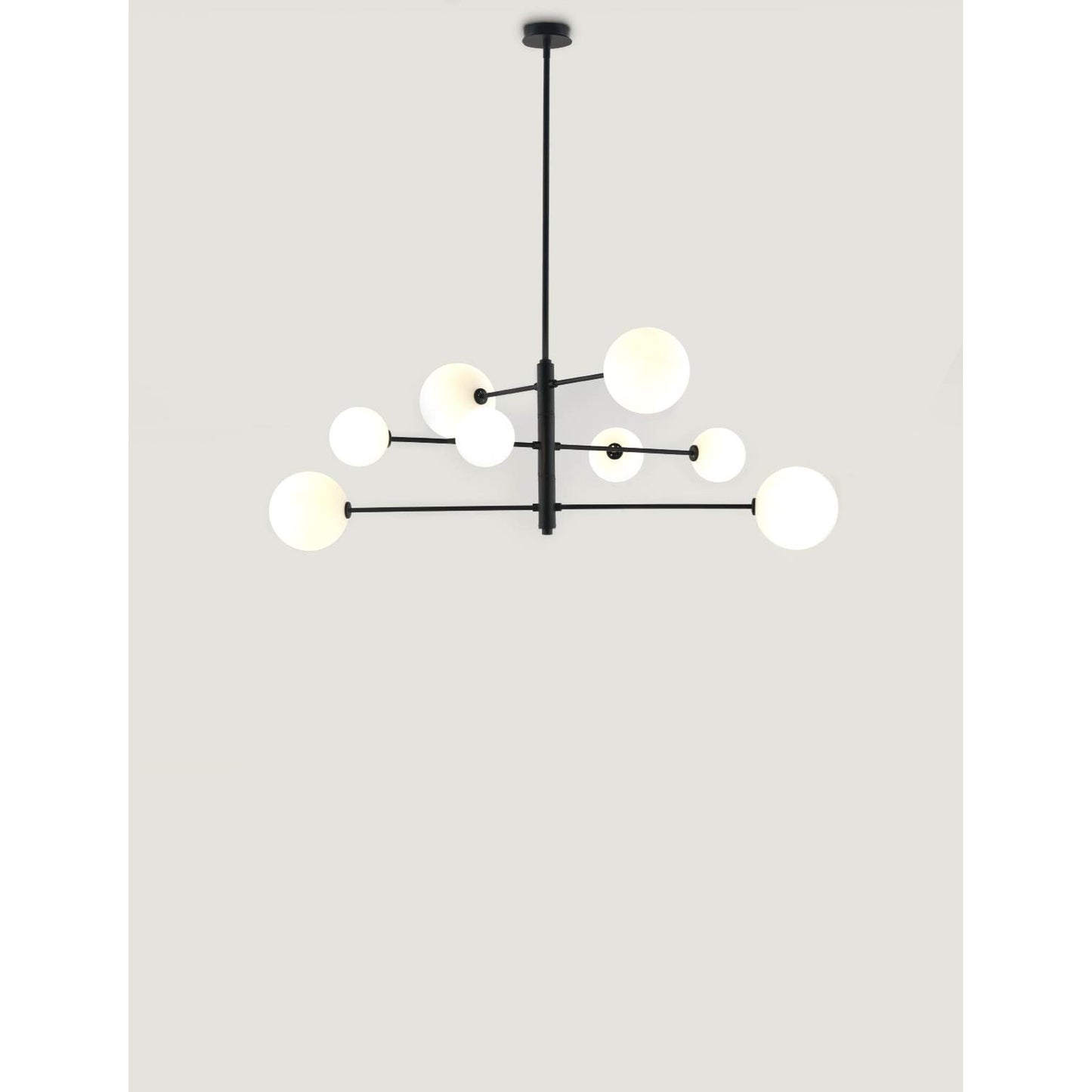 Atom 8-Light Metal Chandelier