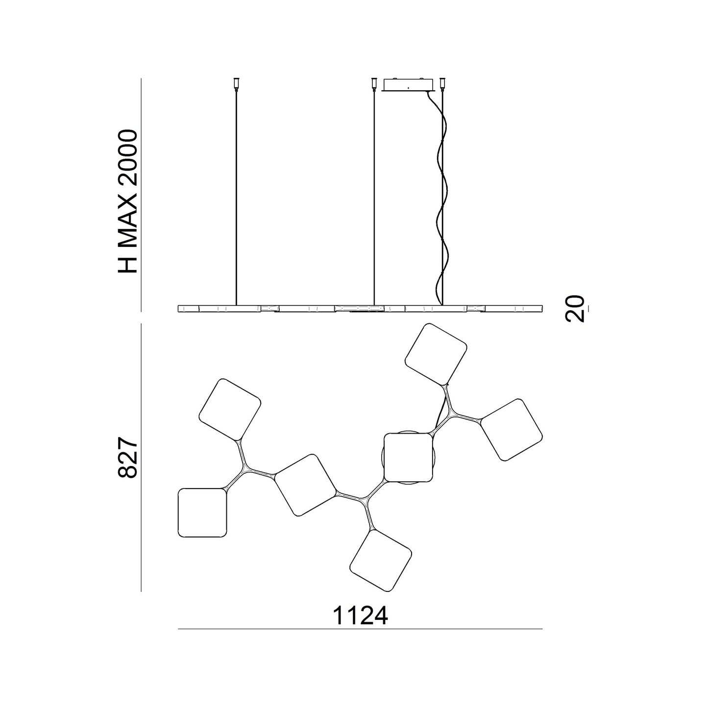 Quad P7 LED Pendant