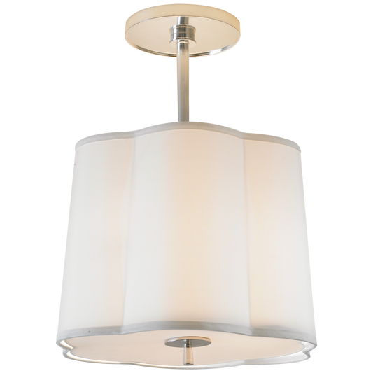 Scallop Small Semi-Flush Pendant