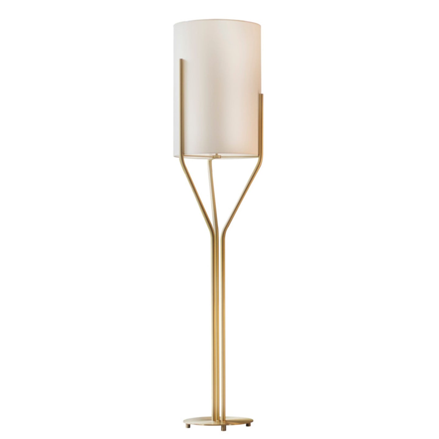 Arborescence Floor Lamp with Three Claw enclosed Drop Paper Lampshade