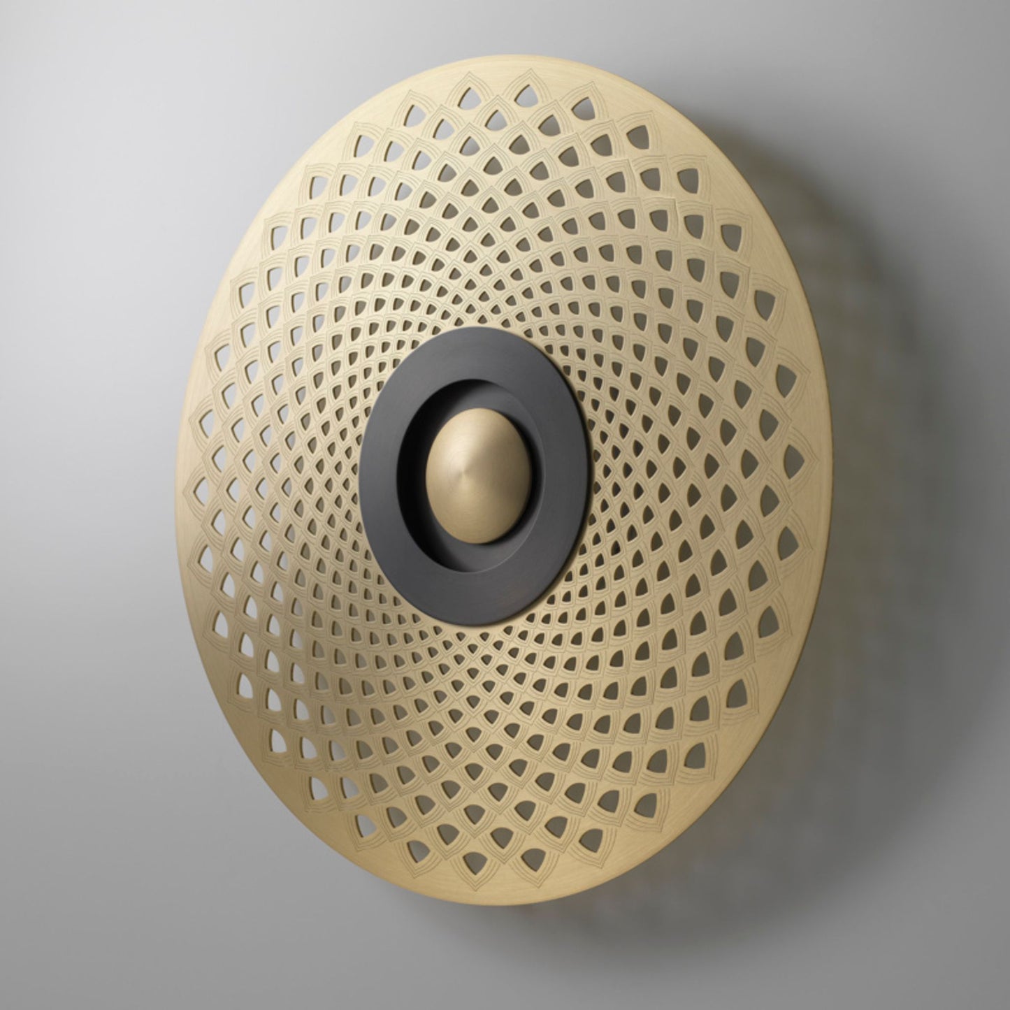 Earth Mandala LED Wall Light with Disc Shaped Metal