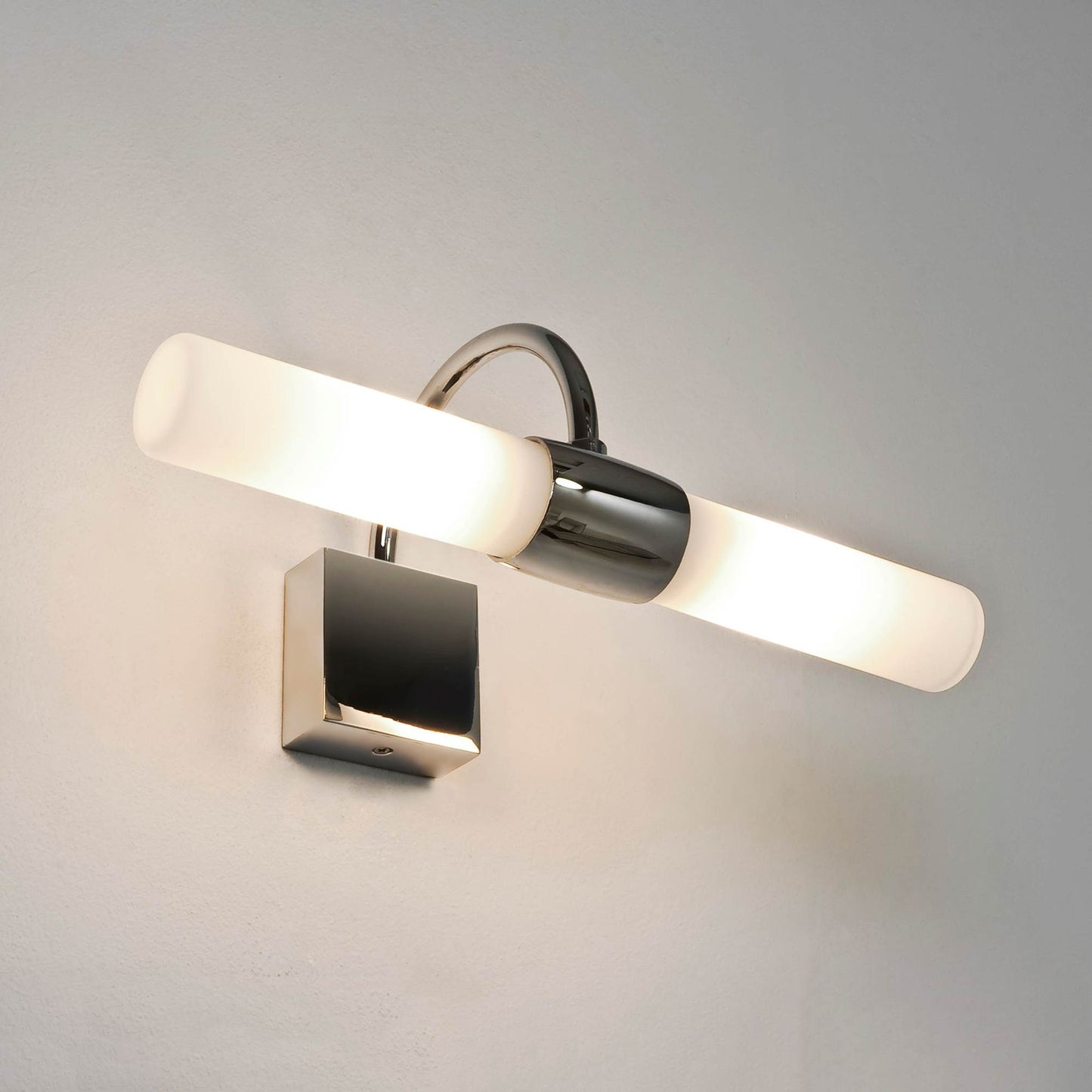 Dayton Wall Light Polished Chrome with Frosted Glass