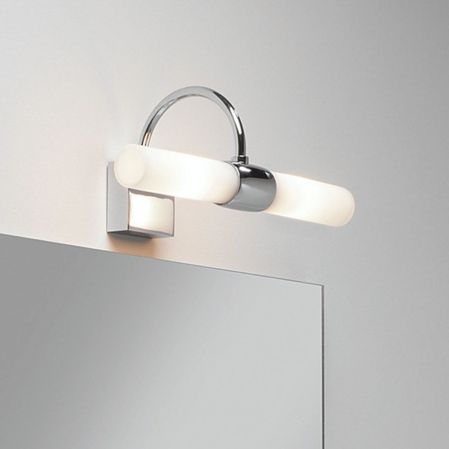 Dayton Wall Light Polished Chrome with Frosted Glass