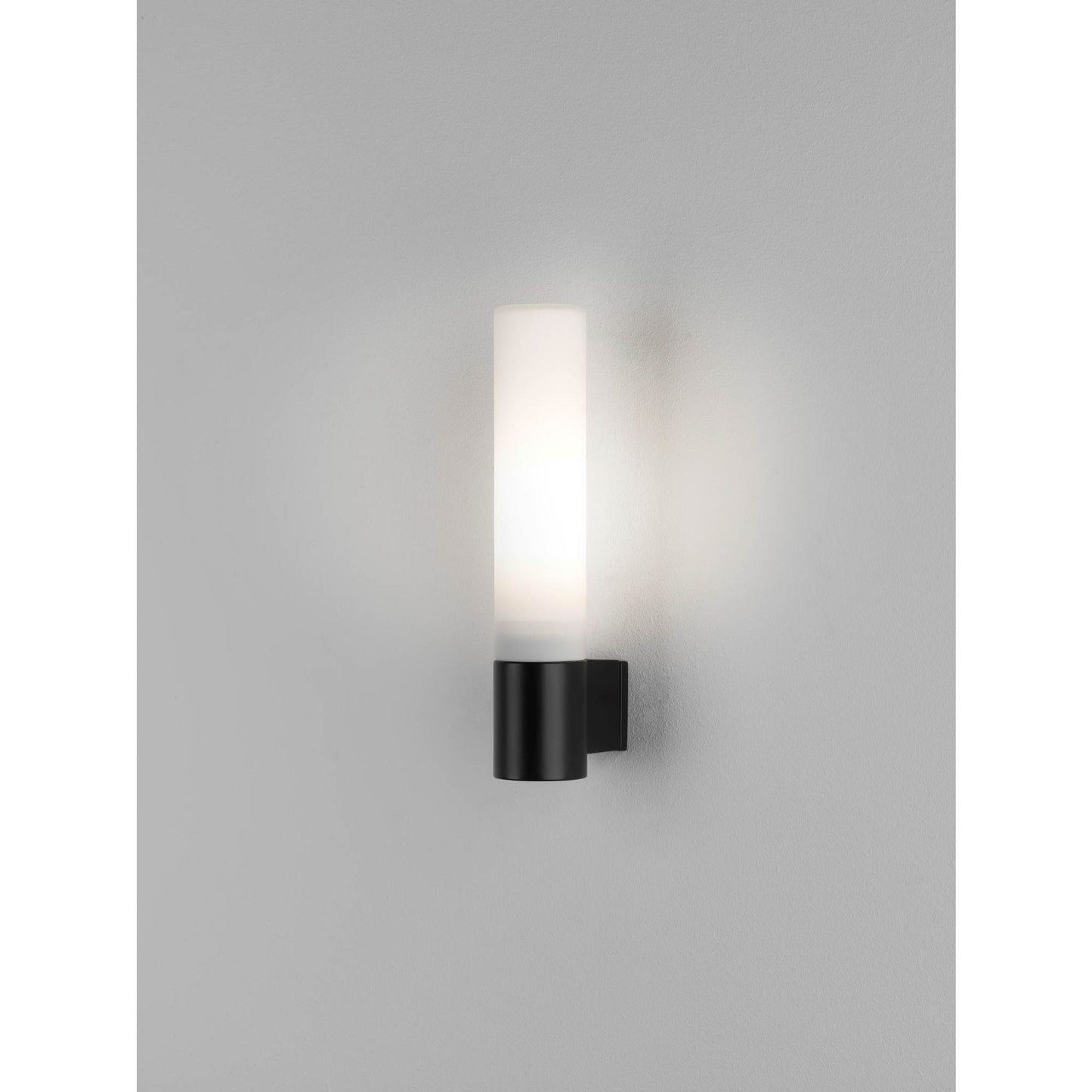 Bari Frosted Glass Wall Light with Tube Base