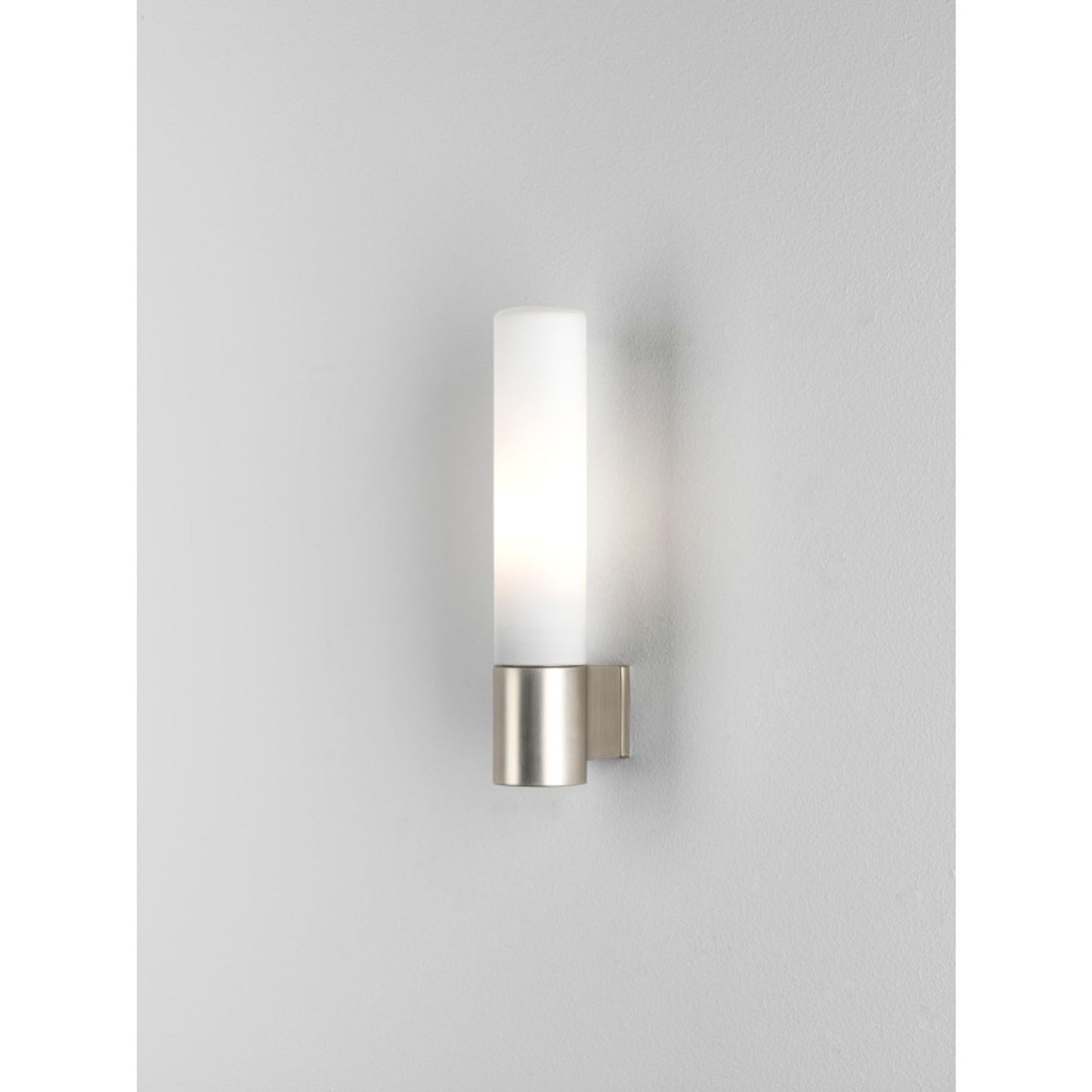 Bari Frosted Glass Wall Light with Tube Base