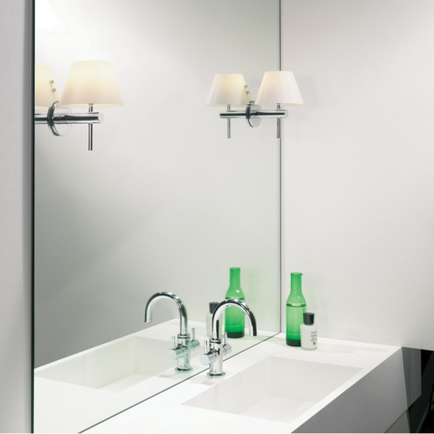 Roma Opal Glass Bathroom Wall Light