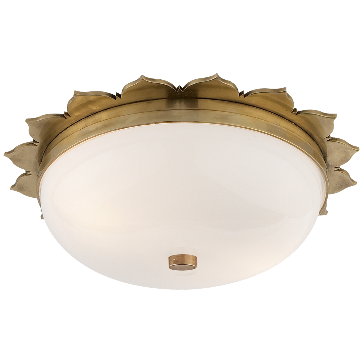 Rachel Flush Mount with White Glass