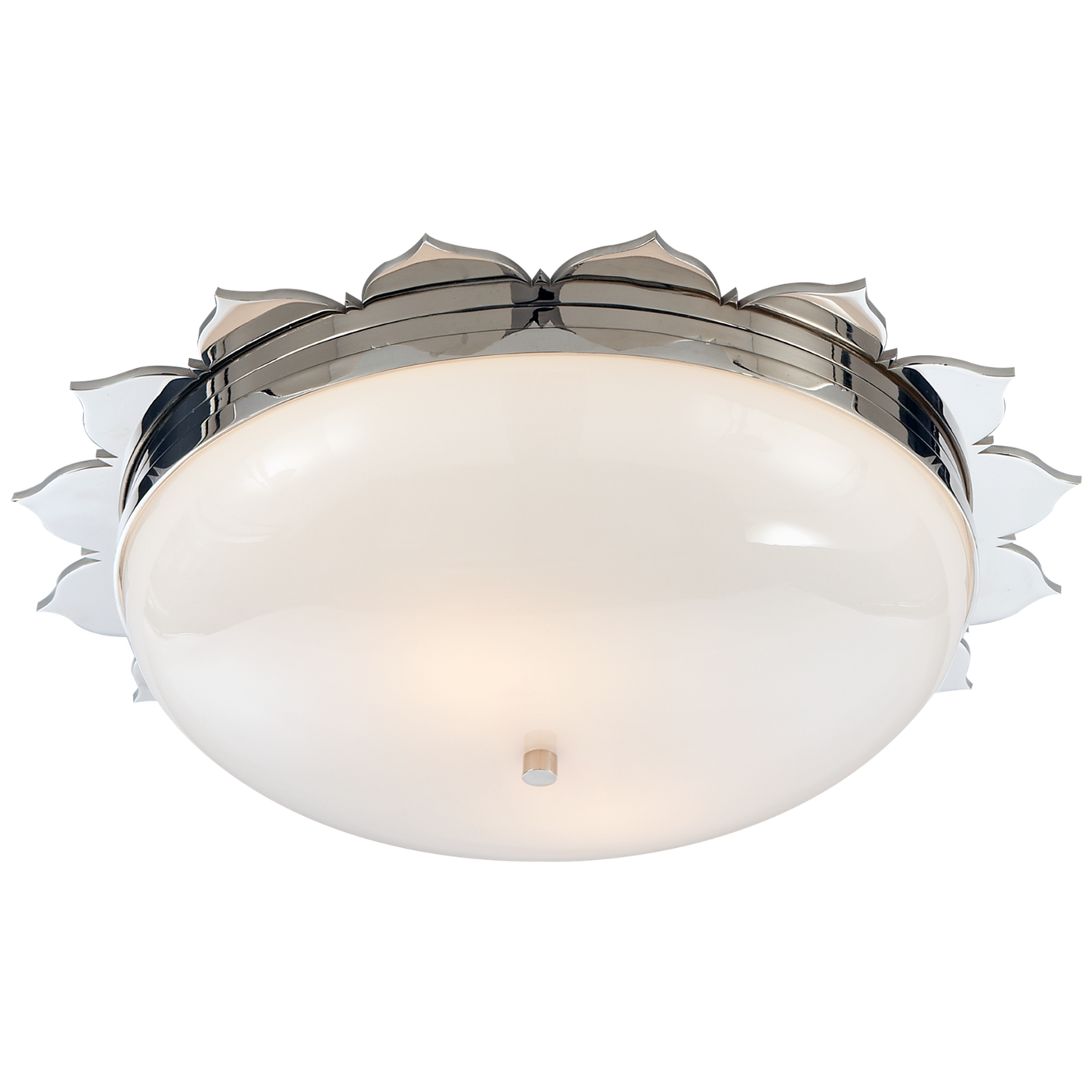 Rachel Flush Mount with White Glass