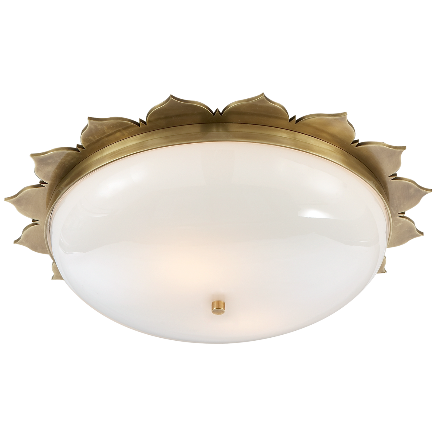 Rachel Flush Mount with White Glass