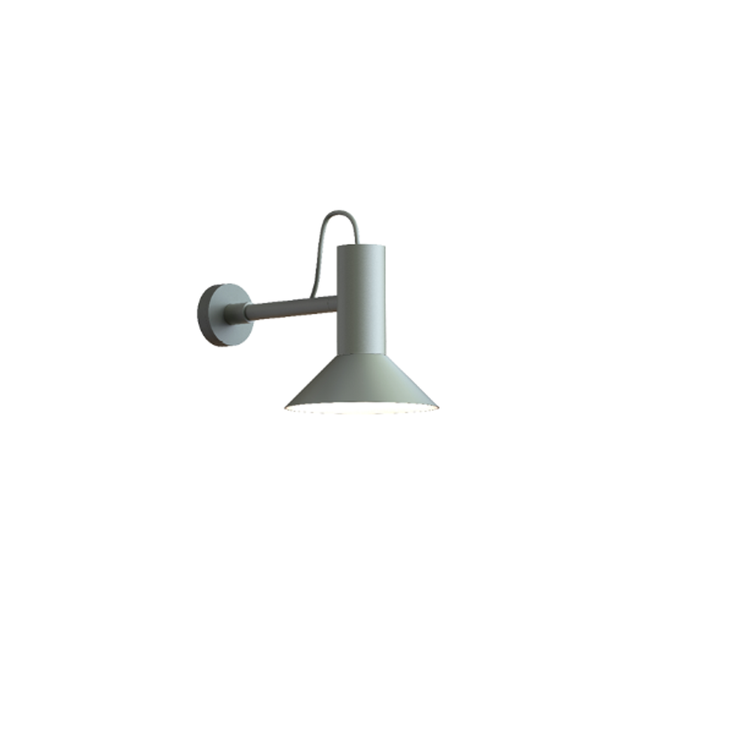 Roomor 1.0 Shade 1.0 Grey Wall Light with Wet Painted Aluminium