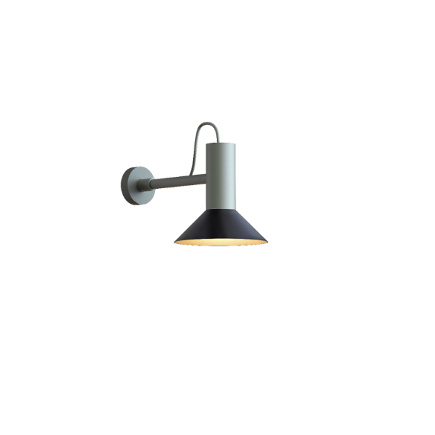 Roomor 1.0 Shade 1.0 Grey Wall Light with Wet Painted Aluminium