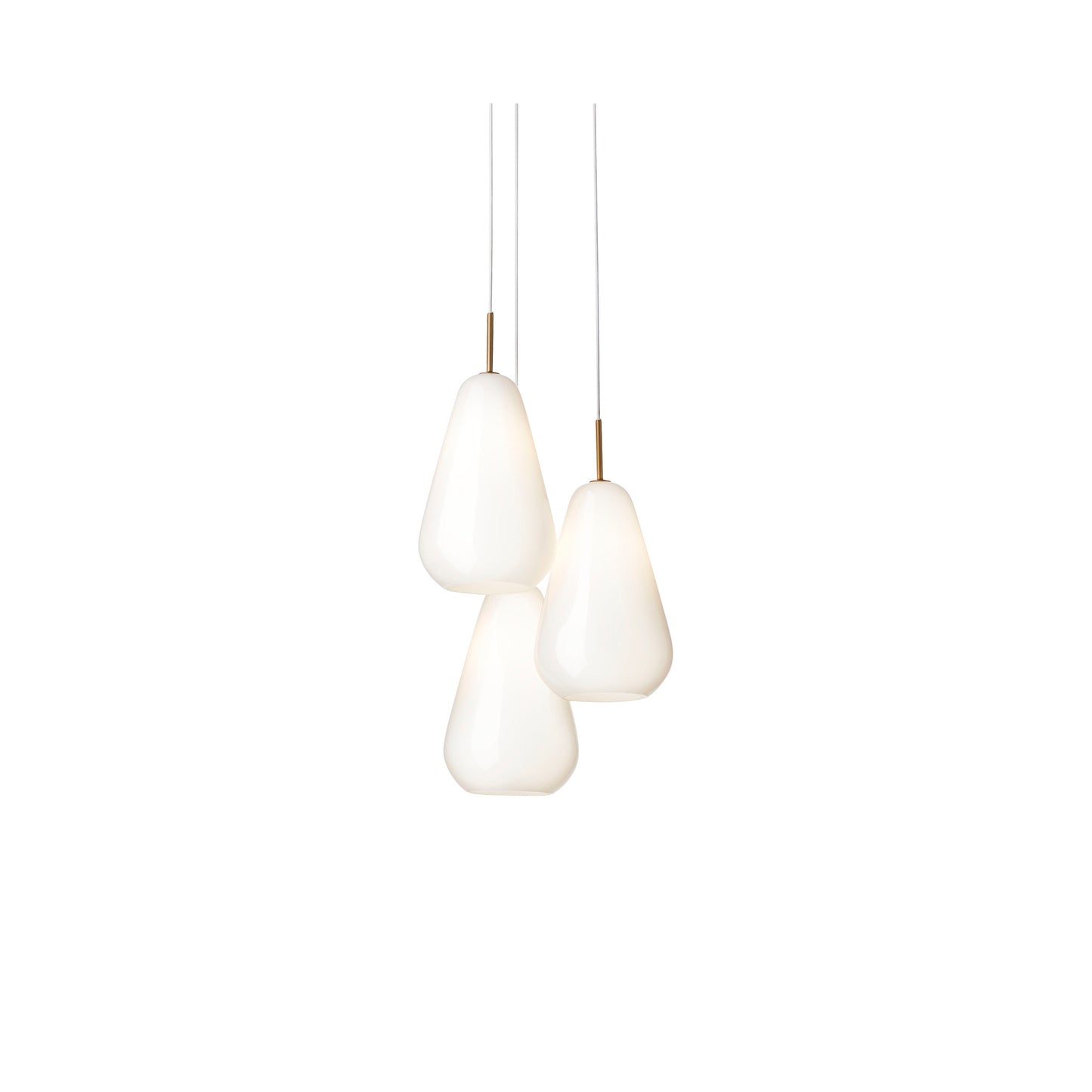 Anoli 3 Three-Light Nordic Gold Pendant