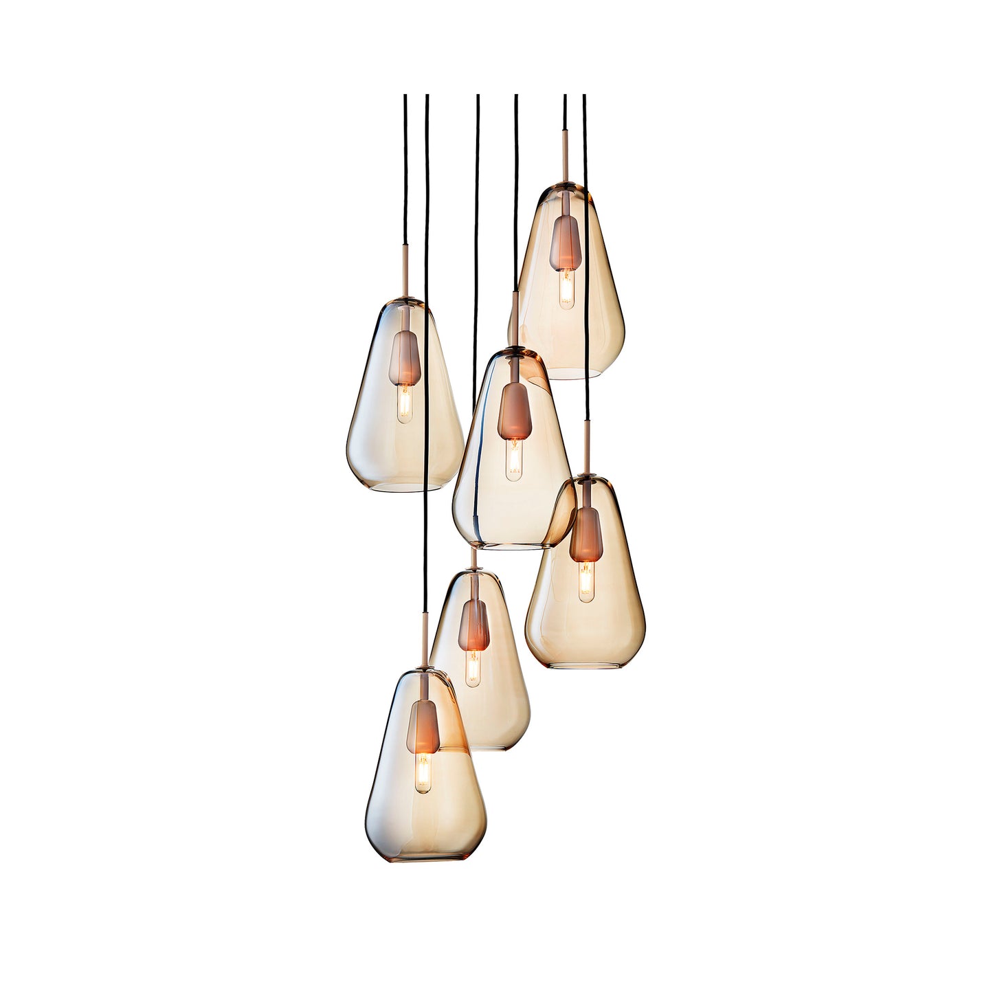 Anoli 6 Six-Light Nordic Gold Pendant