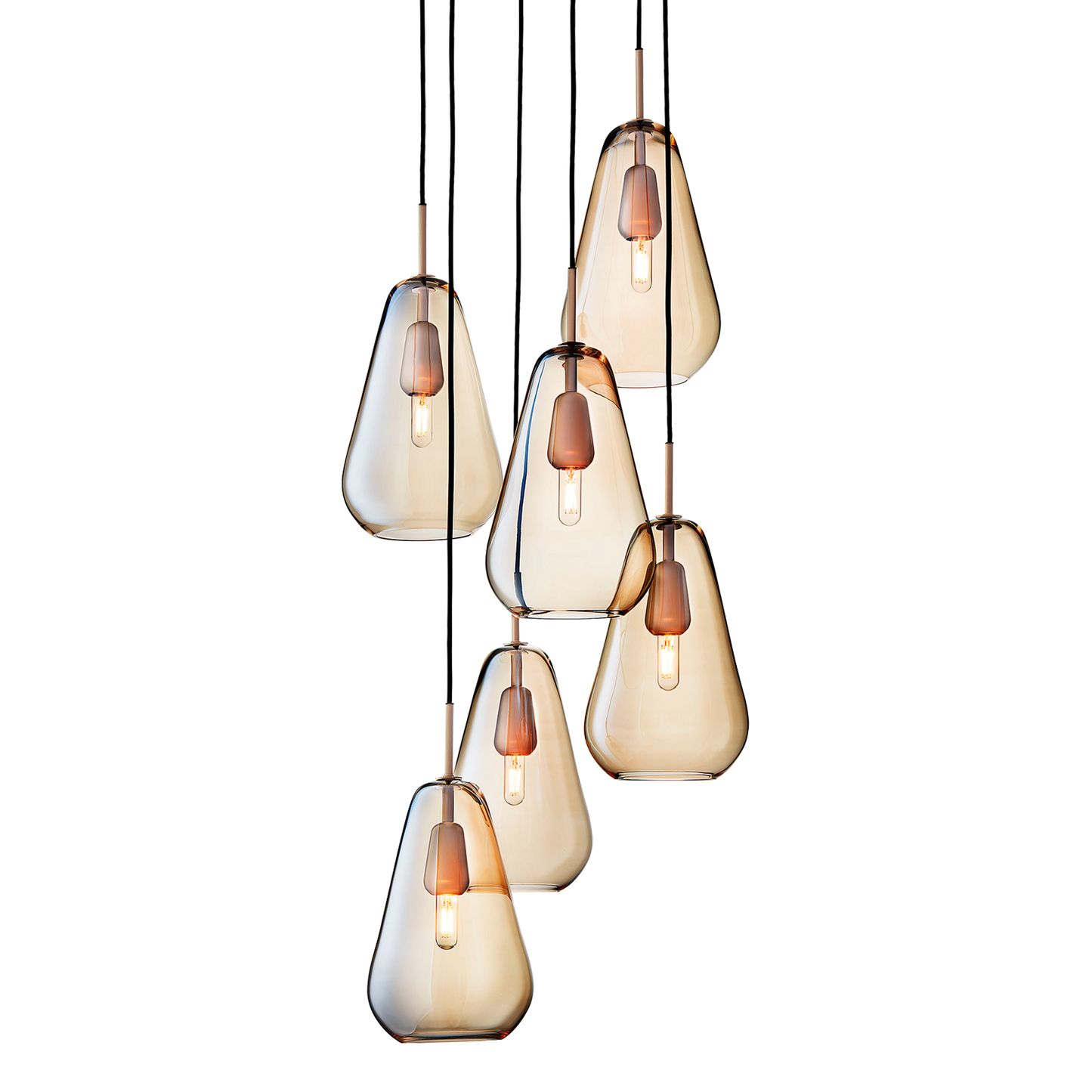 Anoli 6 Six-Light Nordic Gold Pendant