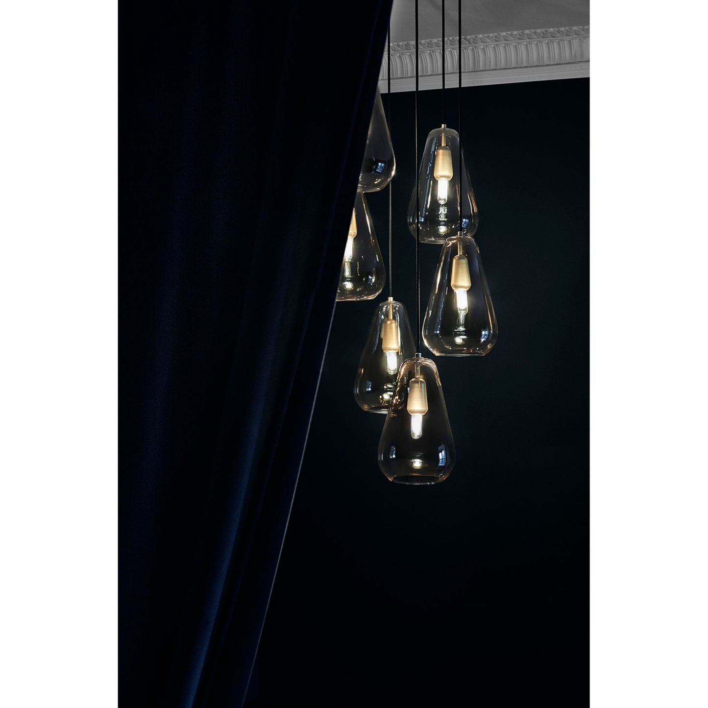 Anoli 6 Six-Light Nordic Gold Pendant