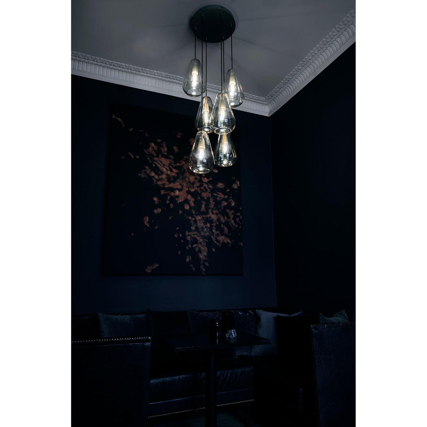 Anoli 6 Six-Light Nordic Gold Pendant