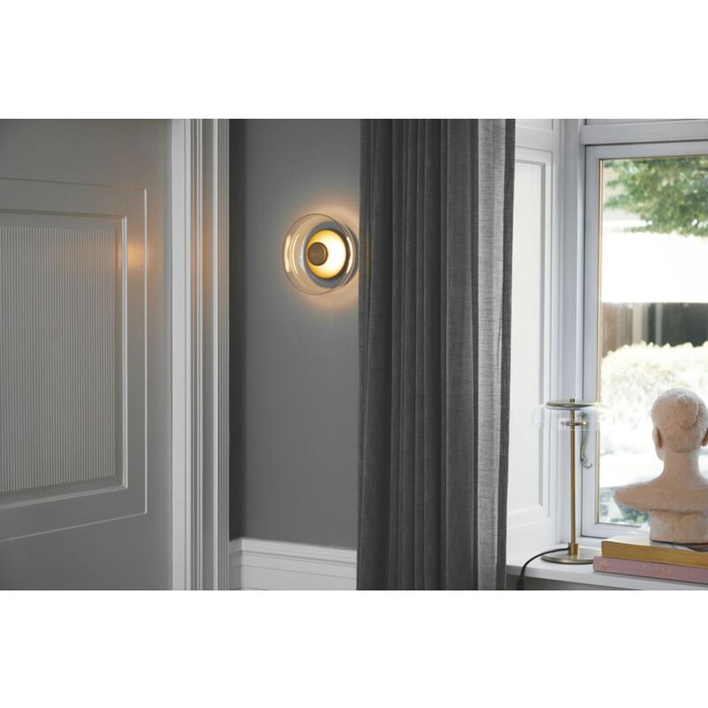 Blossi LED Ceiling or Wall Light with Nordic Gold Metal