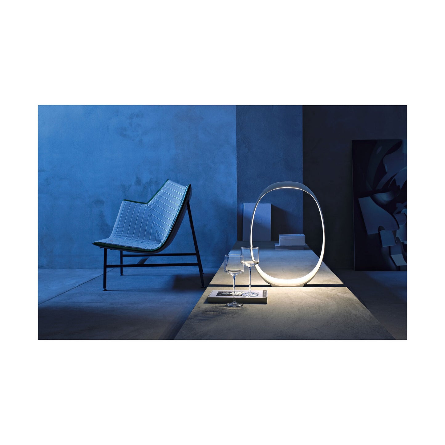 Anisha Grande White LED Table Lamp