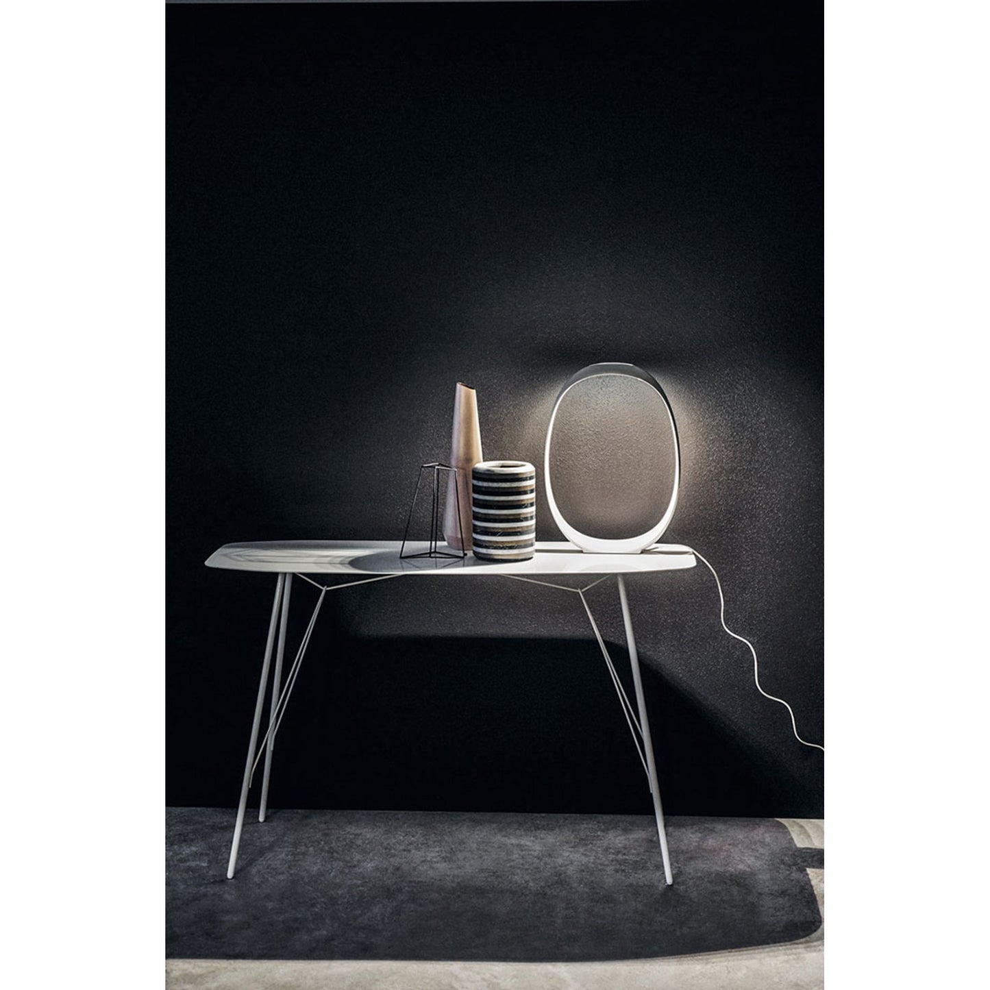 Anisha Piccola White LED Table Lamp with Semi-Diffused