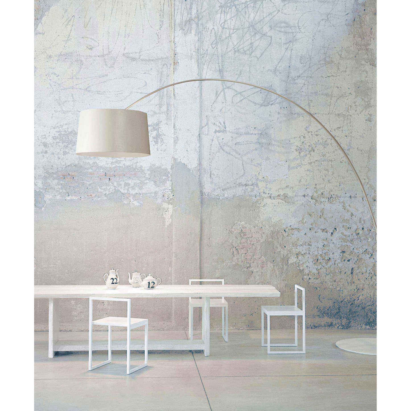 Twiggy Twice LED Floor Lamp with Thin & Flexible Arched Line