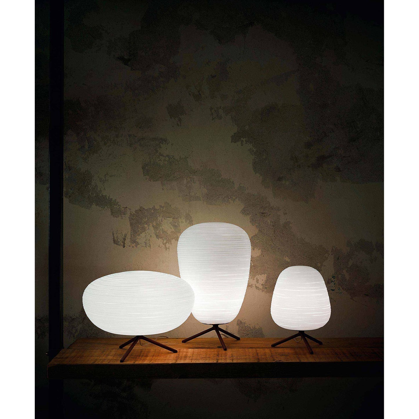 Rituals 2 On/Off Satin Glass Table Lamp with Coated Metal