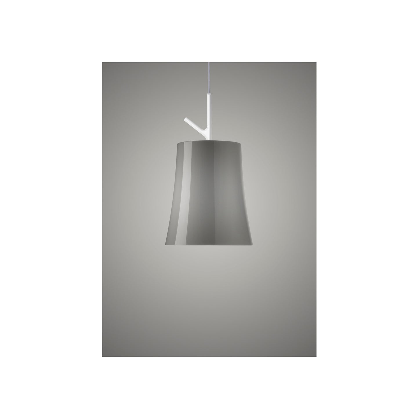 Birdie Grande Single Pendant with Polycarbonate & Metallized Steel