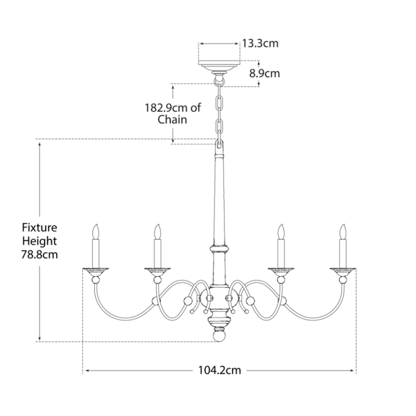 Country Small Chandelier