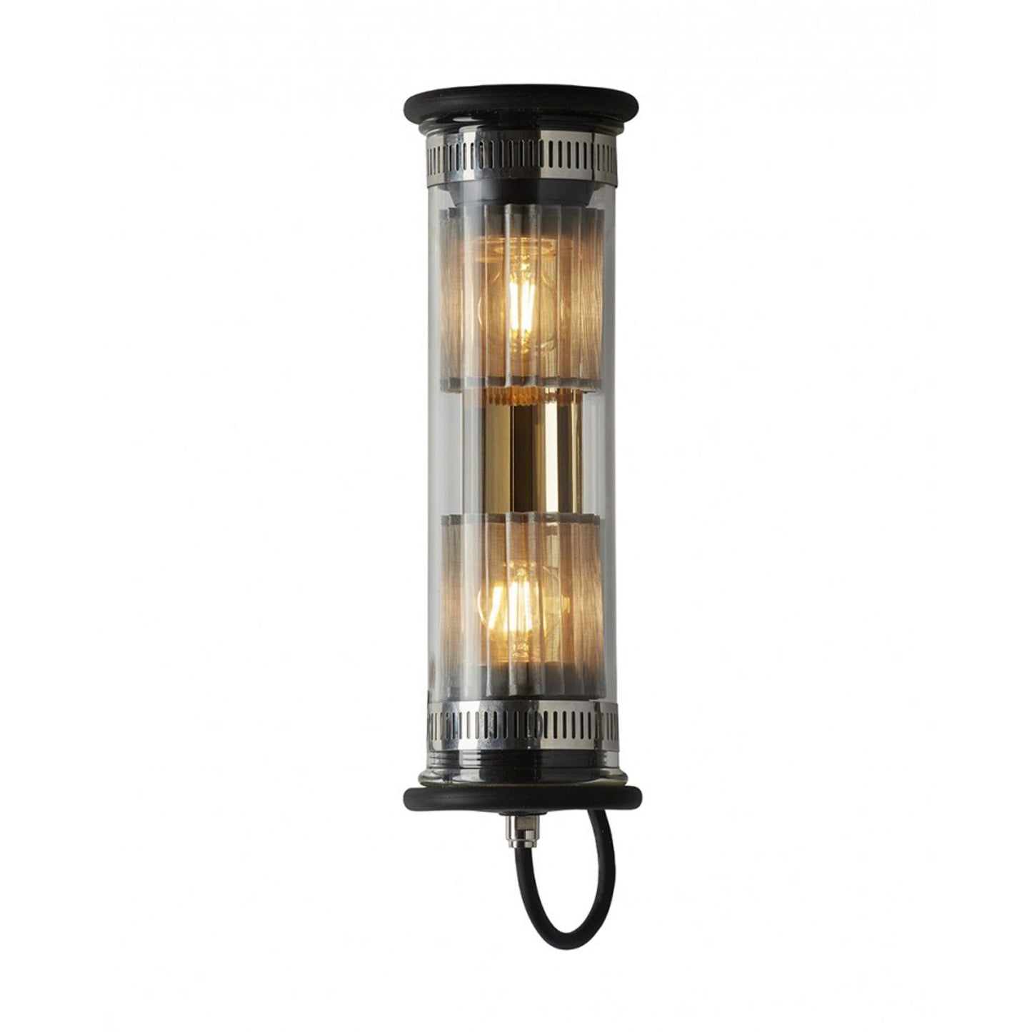 In The Tube ITT 100-350 Silver Mesh Wall Light with Borosilicate Glass