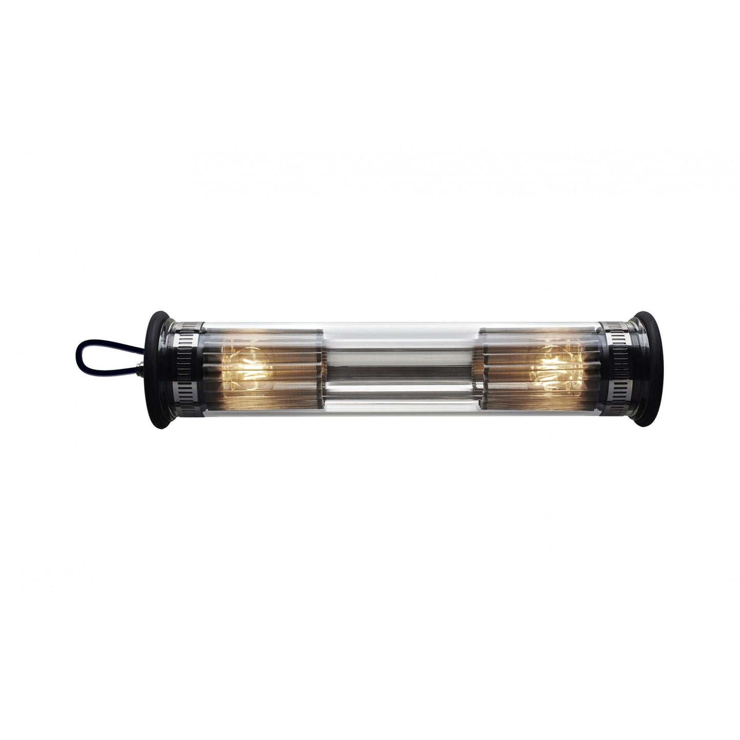 In The Tube ITT 100-500 Silver Mesh Wall Light with Borosilicate Glass