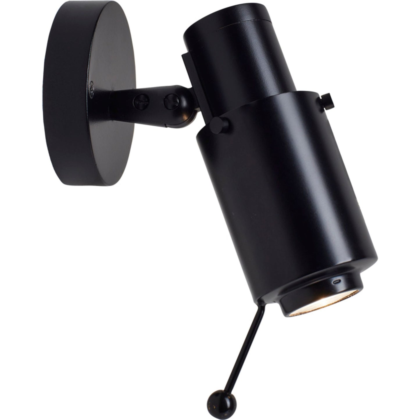 Biny Spot Matt Black Body LED Wall Light Without Switch