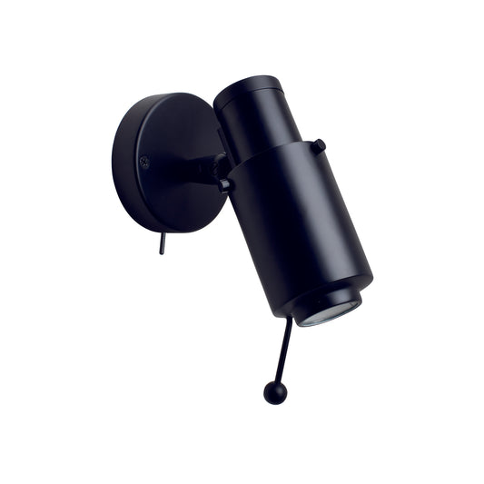 Biny Spot Matt Black Body GU10 Wall Light