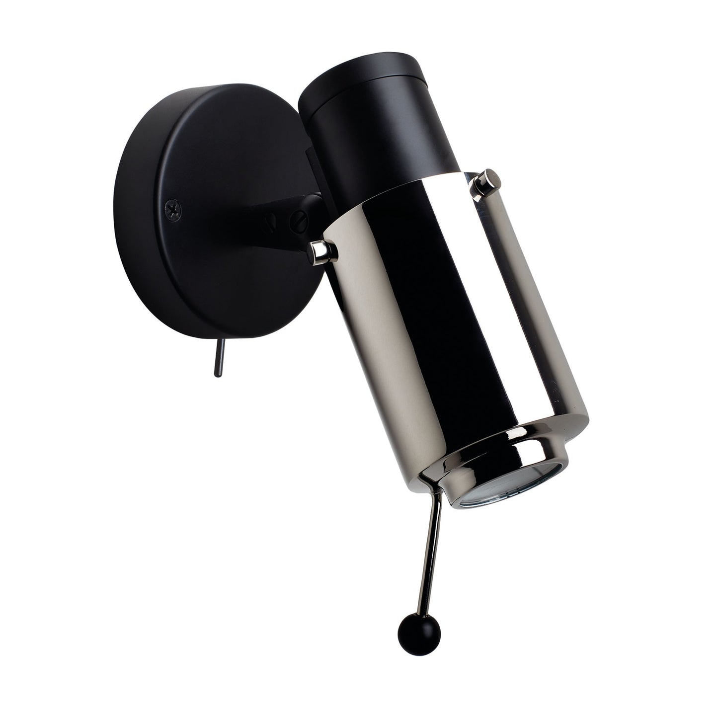 Biny Spot Matt Black Body GU10 Wall Light