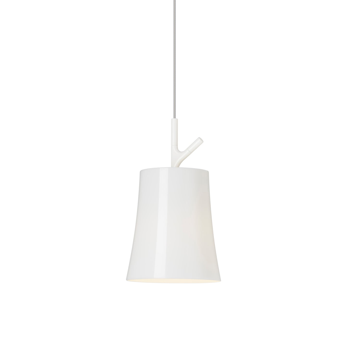 Birdie Grande Single Pendant with Polycarbonate & Metallized Steel