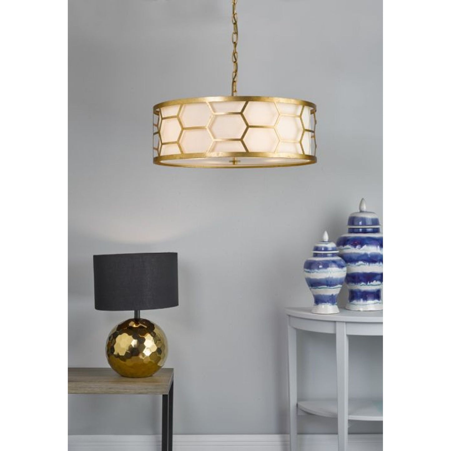 Epstein 4-Light Pendant Gold