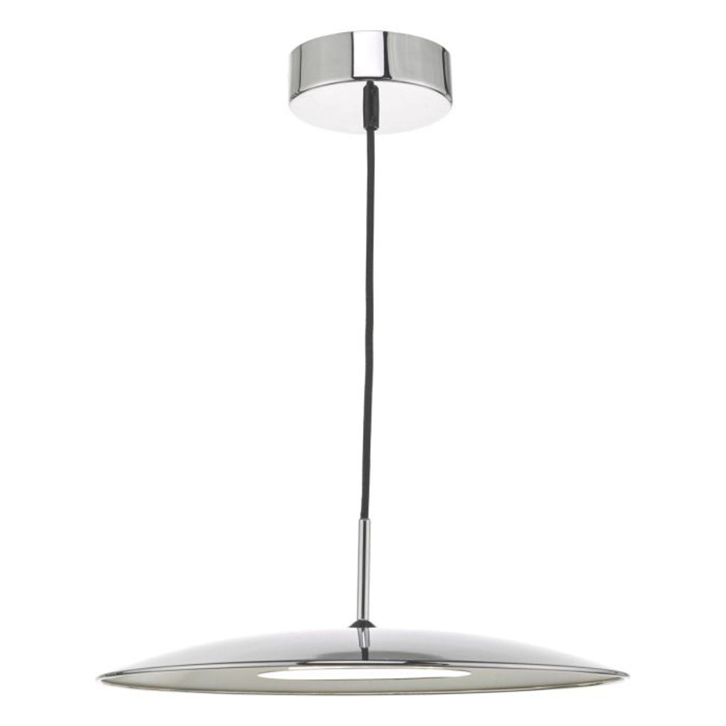 Enoch Single LED Pendant with Stainless Steel Detailing