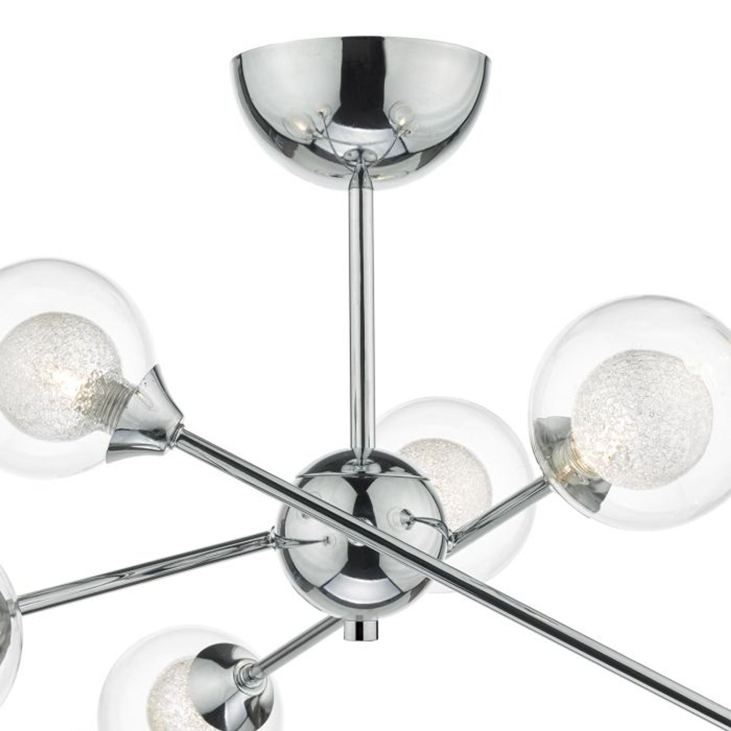 Zeke 6-Light Semi Flush Polished Chrome