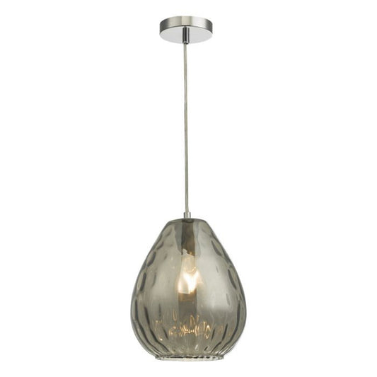 Apulia 1-Light Pendant Smoked Glass