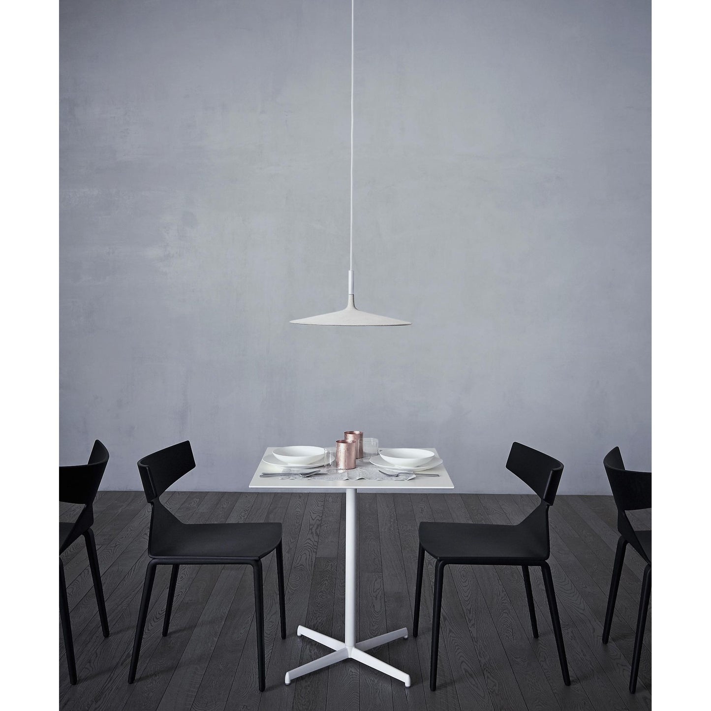 Aplomb Large Texture Pendant Dimmable with Concrete, Aluminium & Polycarbonate